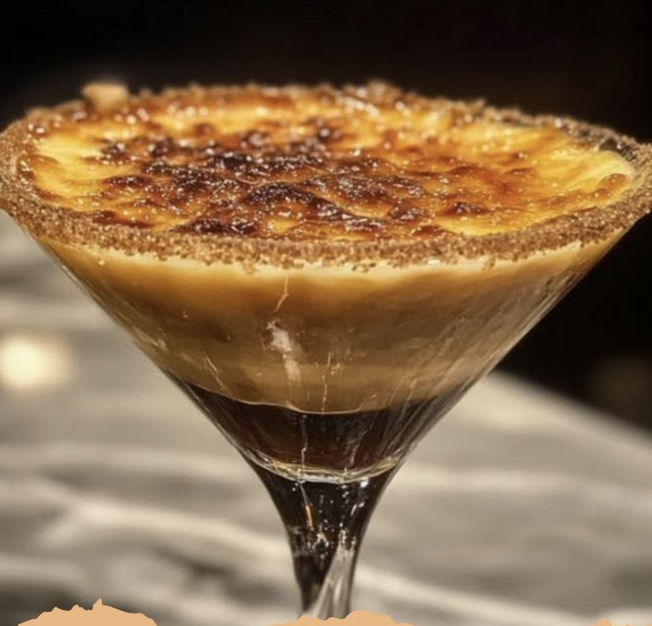 Sweet Crème Brûlée Martini 🍸🍮