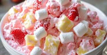Strawberry Marshmallows Fluff Salad