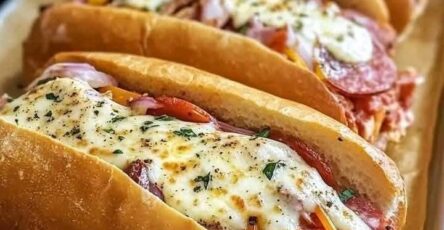 Baked Italian Sub Sandwiches