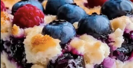 Blueberry Cottage Cheese Breakfast Bake