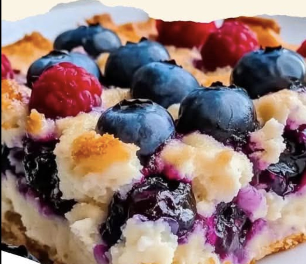 Blueberry Cottage Cheese Breakfast Bake