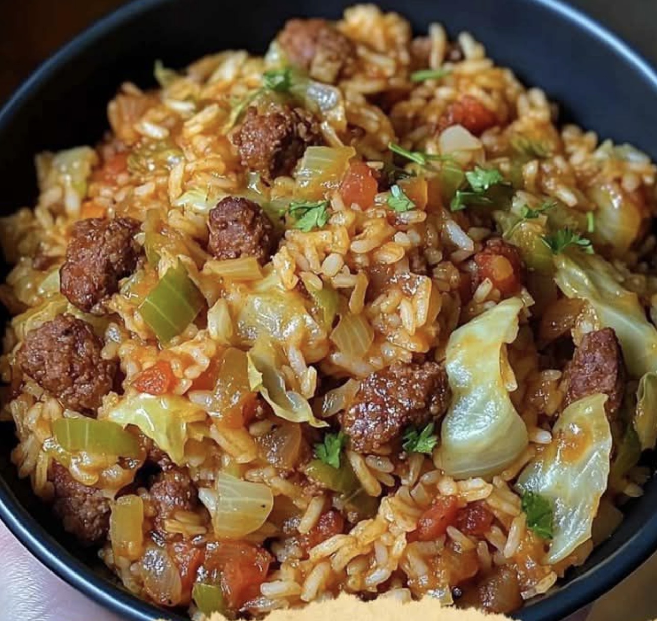 Cajun Cabbage Jambalaya