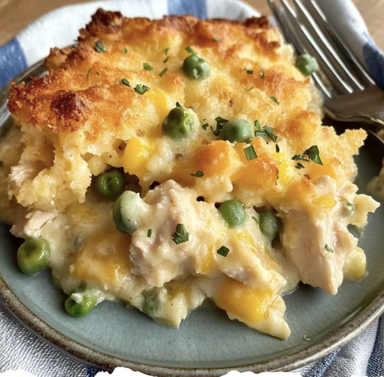 Easy Chicken Cobbler Dinner Casserole