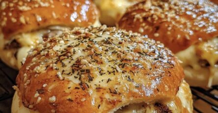 Garlic Parmesan Cheeseburger Bombs