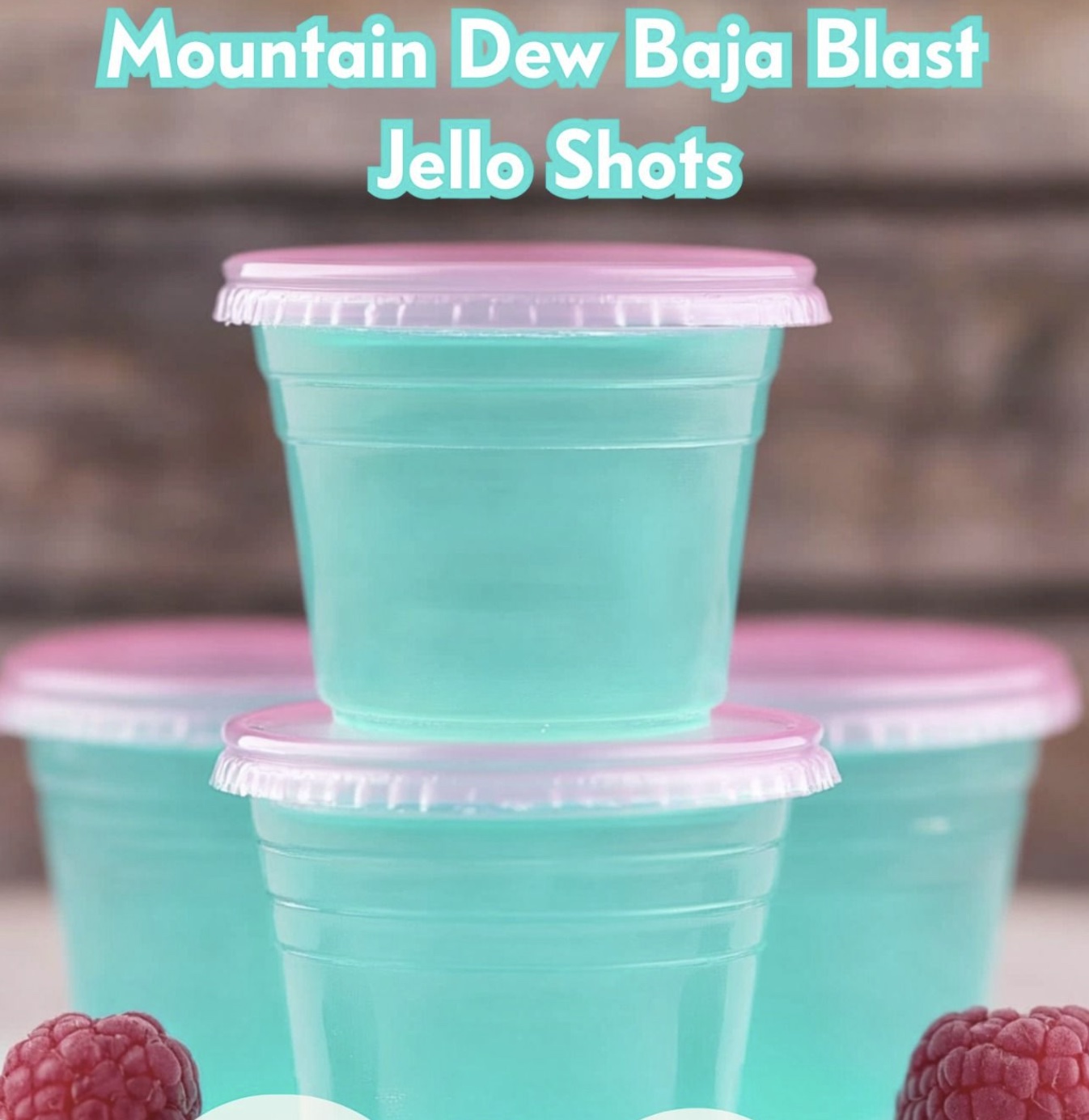 Mountain Dew Baja Blast Jello Shots