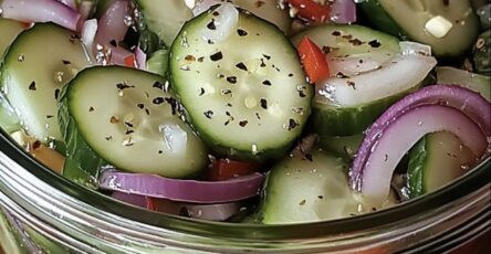 Refrigerator Pickled Cucumber Salad