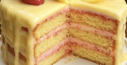 Strawberry Lemonade Buttermilk Cake