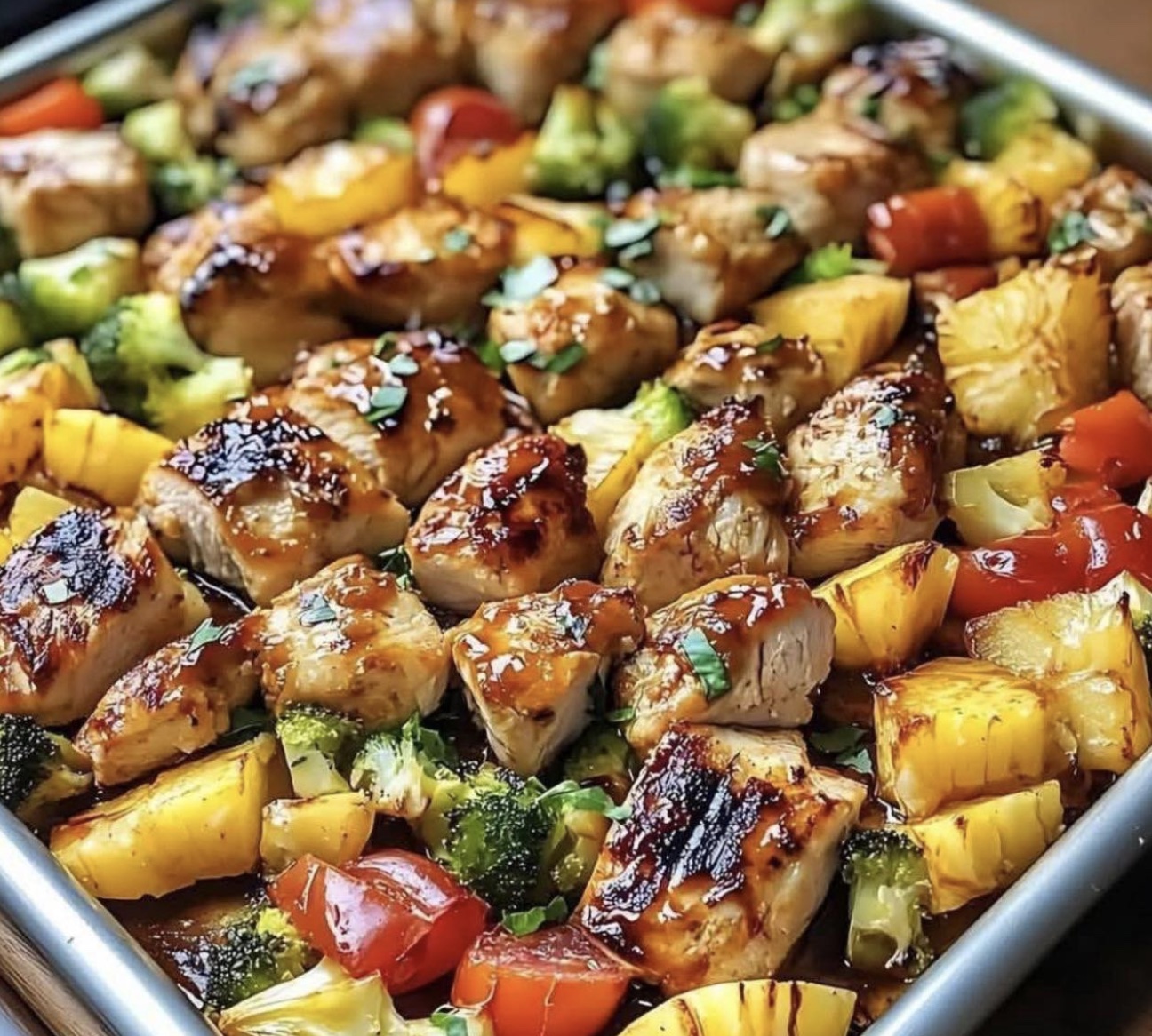 Hawaiian Chicken Sheet Pan