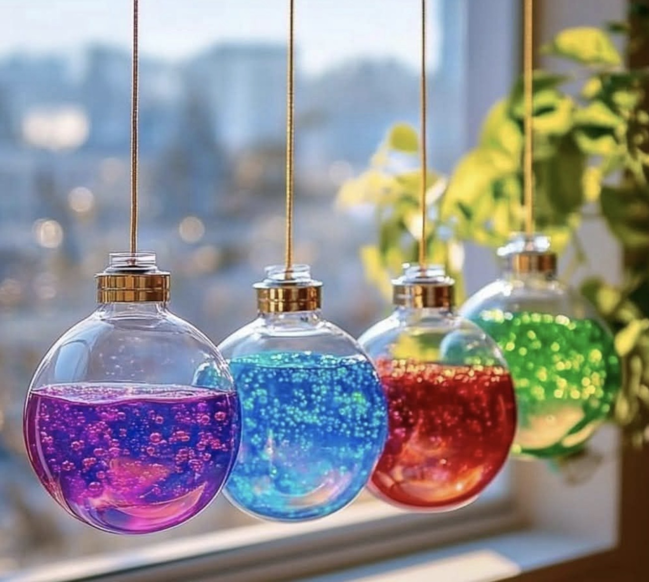Lava Lamp Style Suncatchers