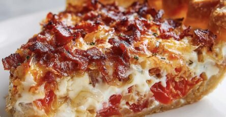 Bacon Onion Tomato Pie