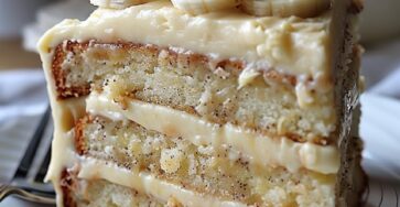 Luscious Banana Cake with Velvety Cream Cheese Frosting