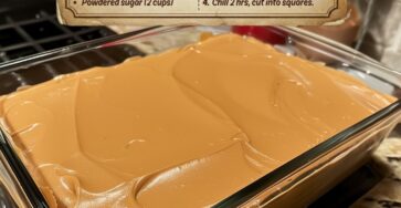 4 Ingredients. 2 Steps. ZERO Fail. This Peanut Butter Fudge is smooth, creamy, and downright addictive. 💕 • 1 cup creamy peanut butter • 1 can (14 oz) sweetened condensed milk • 1 tsp vanilla extract • 2 cups powdered sugar 🍫 Steps 1️⃣ Microwave peanut butter and condensed milk for ~1 min; stir until smooth. 2️⃣ Stir in vanilla & powdered sugar until creamy. 3️⃣ Pour into greased dish & smooth top. 4️⃣ Chill for ~2 hrs until set, and cut into squares.