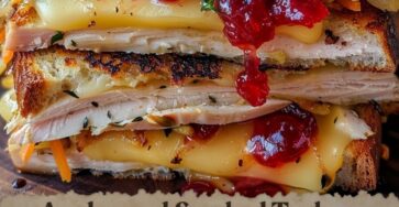 Applewood Smoked Turkey Melt with Cranberry Whiskey Glaze