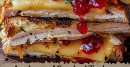 Applewood Smoked Turkey Melt with Cranberry Whiskey Glaze
