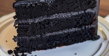 Black Velvet Cake 2 cups all-purpose flour 1 cup granulated sugar 1 cup buttermilk 1/2 cup unsalted butter, softened 1/4 cup vegetable oil 2 large eggs 2 tbsp black cocoa powder 1 tbsp unsweetened cocoa powder 1 tsp baking powder 1/2 tsp baking soda 1/2 tsp salt 1 tbsp white vinegar 1 tsp vanilla extract Black food coloring (gel or paste)