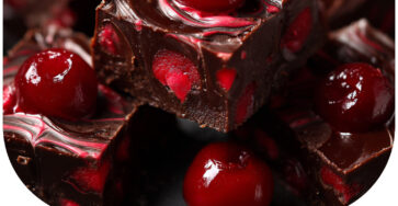Halloween Dracula’s Dark Cherry Fudge