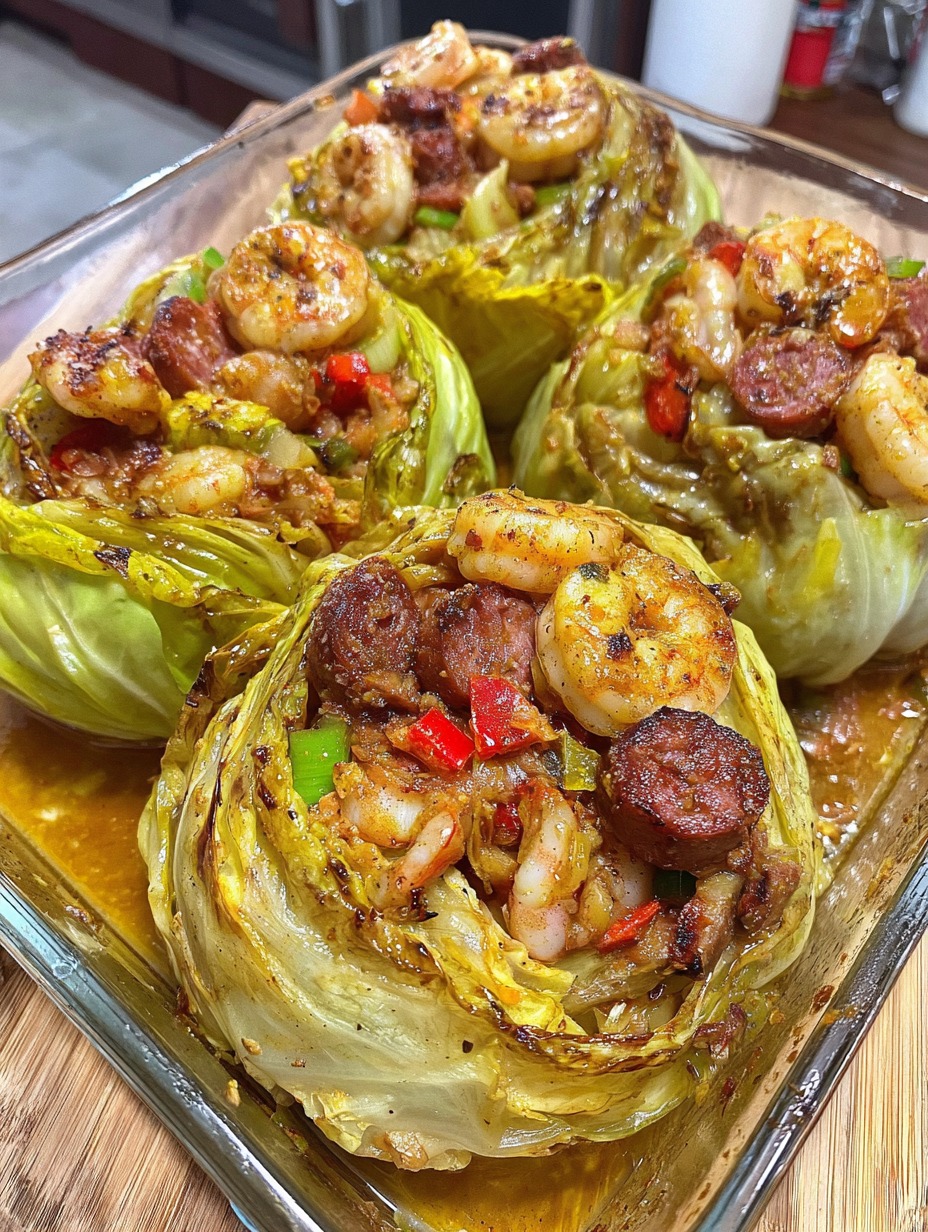 Keto Cajun Shrimp & Sausage Stuffed Cabbage: A Flavor-Packed Low-Carb Comfort Dish