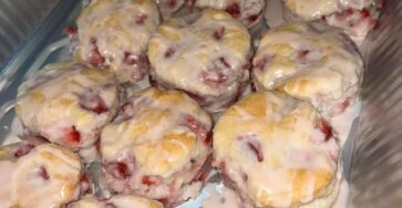 Made a batch of Strawberry biscuits
