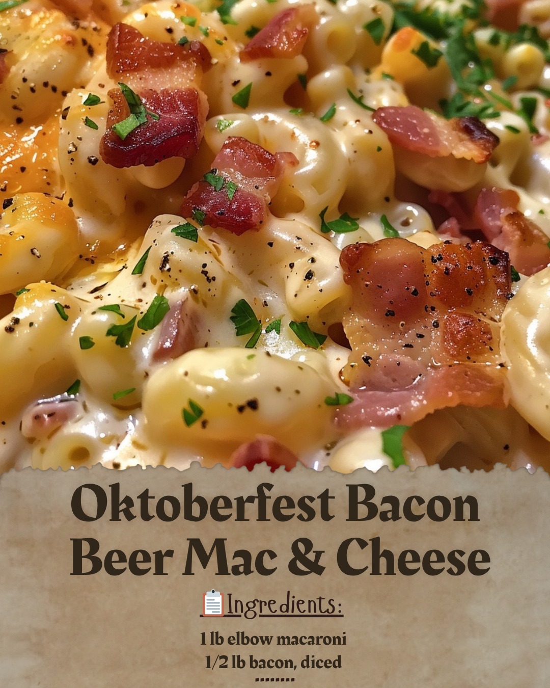 Oktoberfest Bacon Beer Mac & Cheese