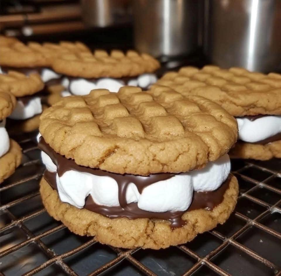 Peanut Butter S'mores Sandwich Cookies