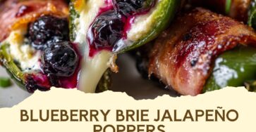 Blueberry Brie Jalapeño Poppers