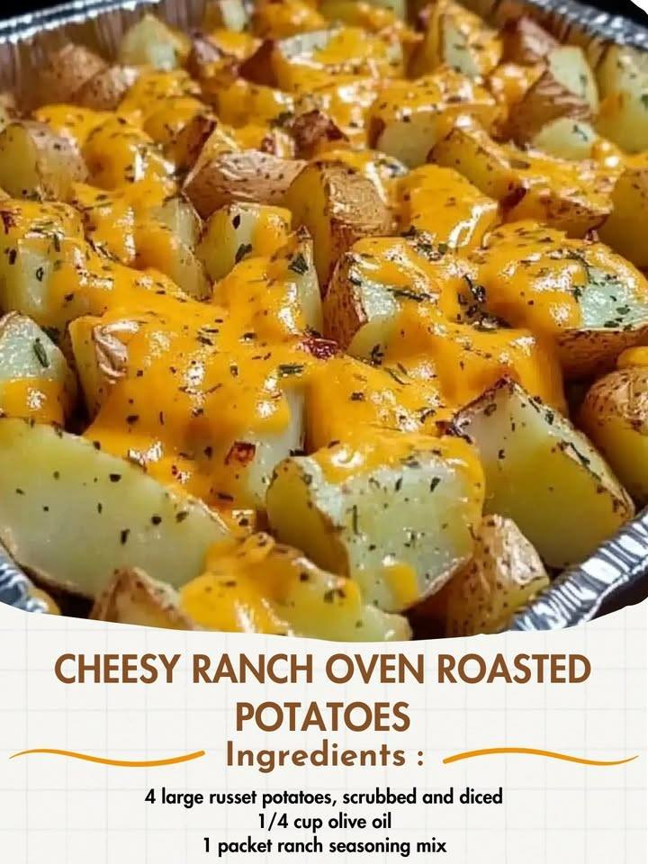Cheesy Ranch Oven Roasted Potatoes