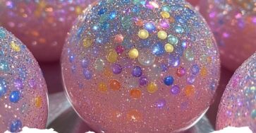 Cotton Candy Vodka Swirl Spheres