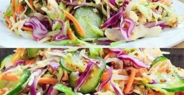 Crisp Cabbage and Cucumber Salad